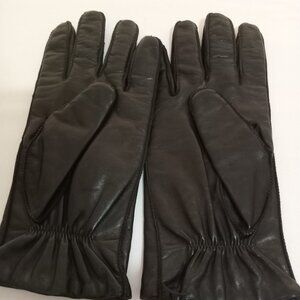 Leather Cashmere Lambswool Gloves